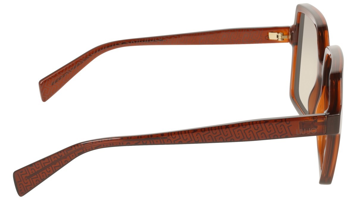 Occhiali da sole Liu Jo LJ824S (200) colore brown forma quadrato lenti gradient khaki