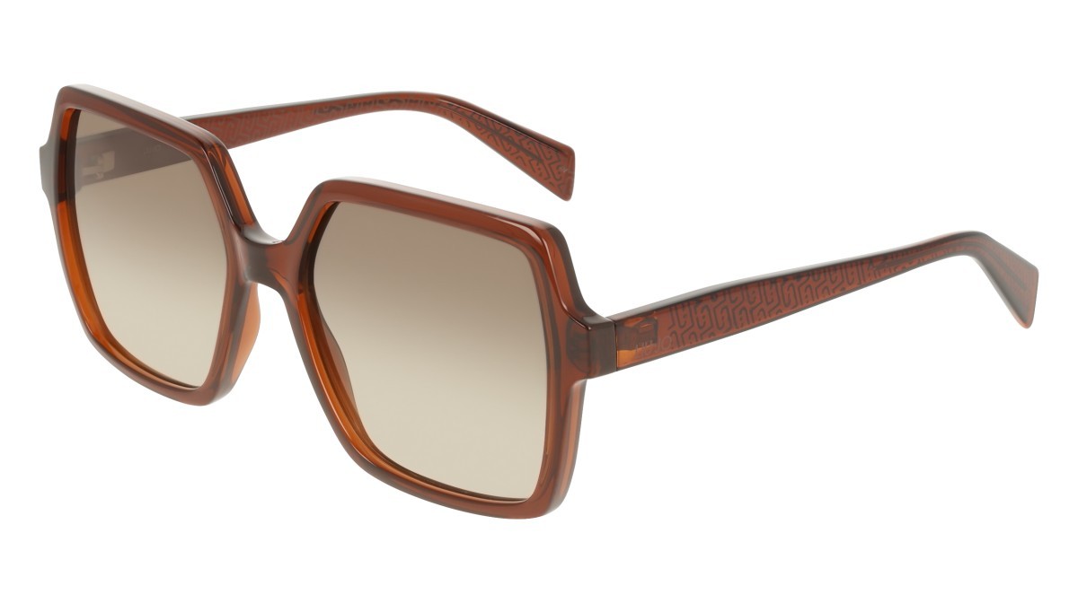 Occhiali da sole Liu Jo LJ824S (200) colore brown forma quadrato lenti gradient khaki
