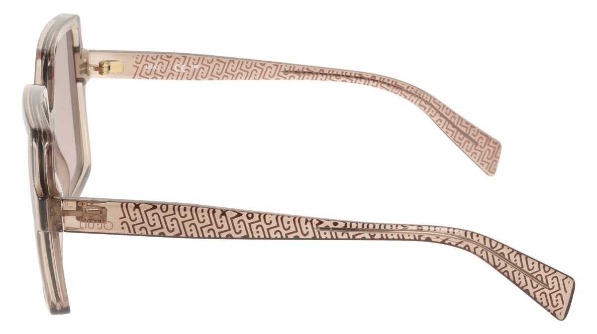 Occhiali da sole Liu Jo LJ824S (272) colore nude forma quadrato lenti gradient brown