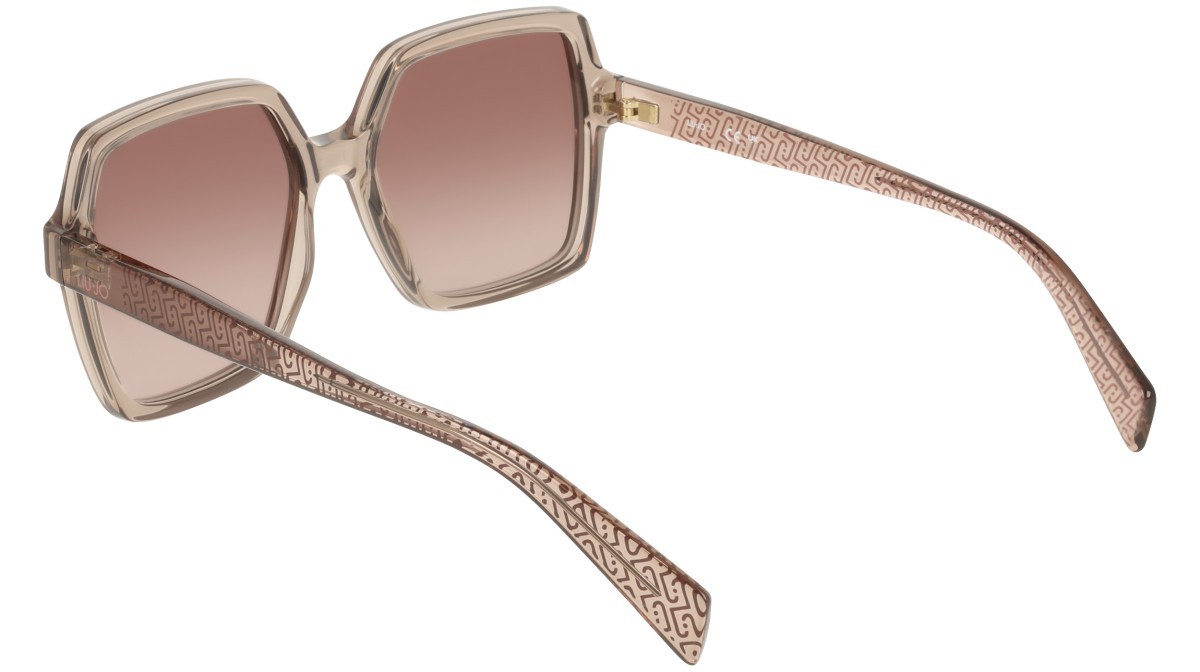 Occhiali da sole Liu Jo LJ824S (272) colore nude forma quadrato lenti gradient brown
