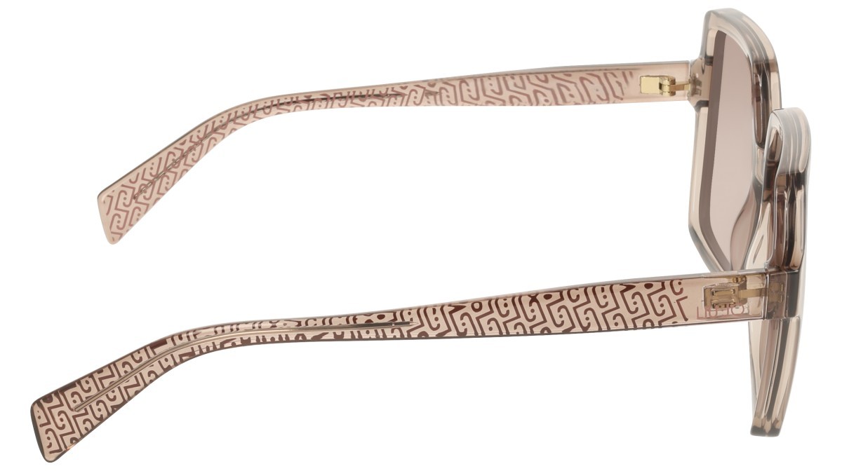 Occhiali da sole Liu Jo LJ824S (272) colore nude forma quadrato lenti gradient brown