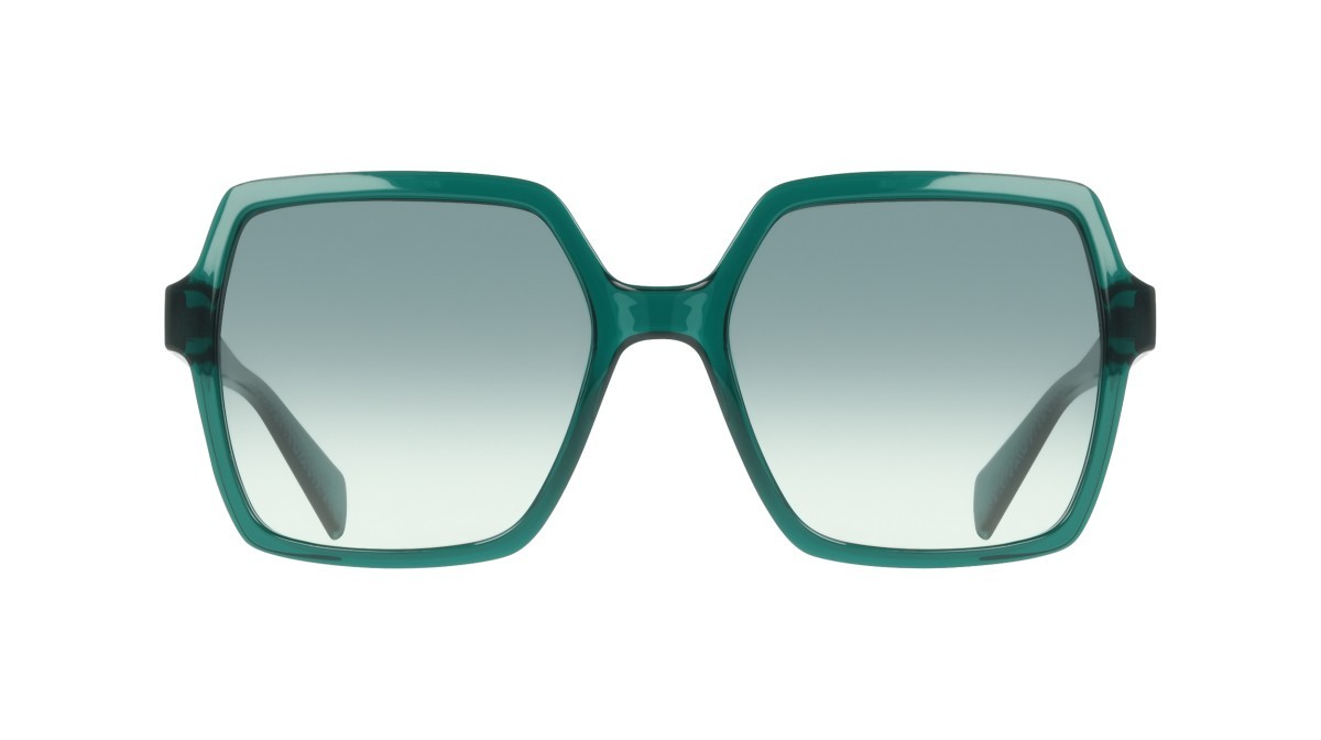 Occhiali da sole Liu Jo LJ824S (307) colore forest green forma quadrato lenti gradient green