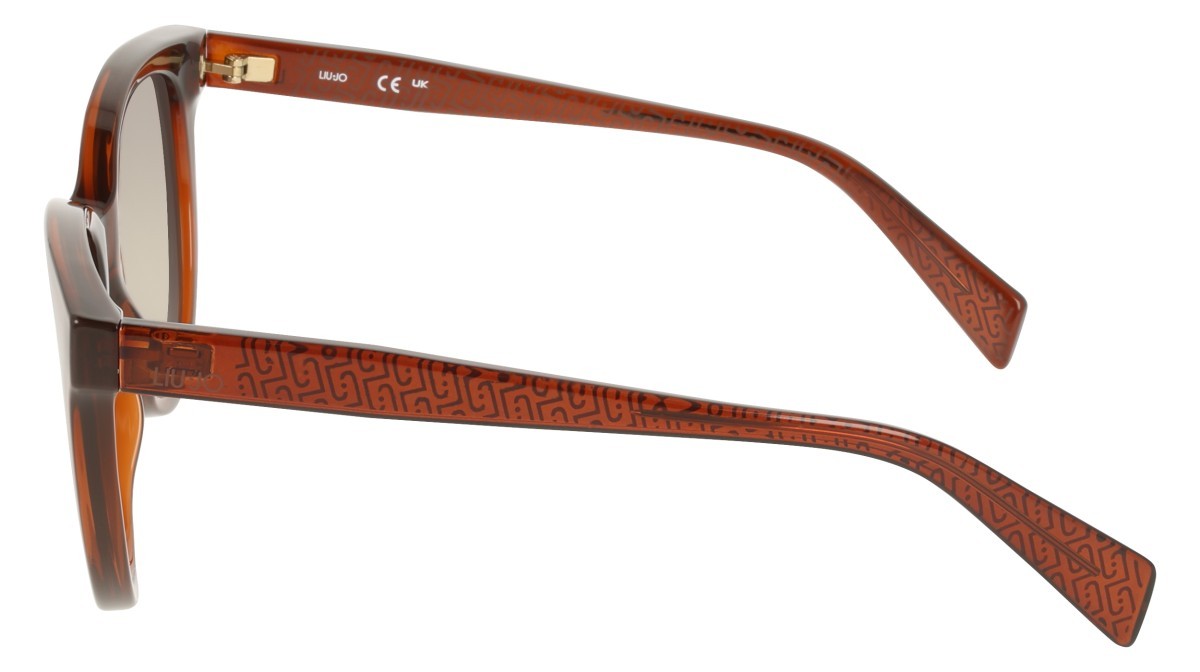Occhiali da sole Liu Jo LJ825S (200) colore brown forma pantos lenti gradient khaki