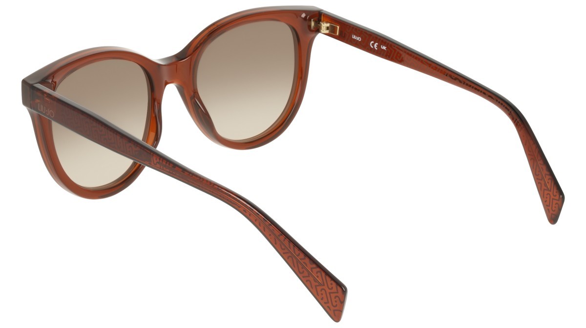 Occhiali da sole Liu Jo LJ825S (200) colore brown forma pantos lenti gradient khaki