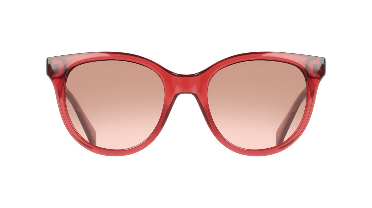 Occhiali da sole Liu Jo LJ825S (624) colore cherry forma pantos lenti brown rose gradient