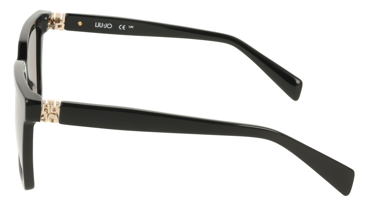 Sonnenbrillen Liu Jo LJ826S (001) farbe black form rechteckig gläser gradient grey