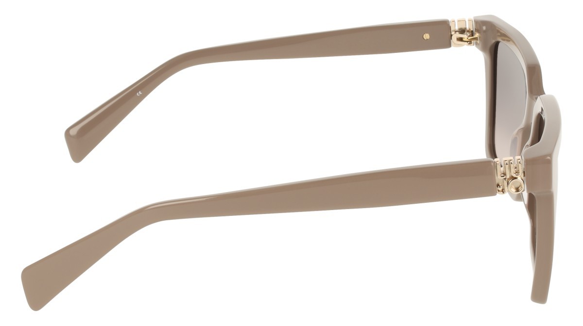 Occhiali da sole Liu Jo LJ826S (204) colore taupe forma rettangolare lenti gradient grey to nude