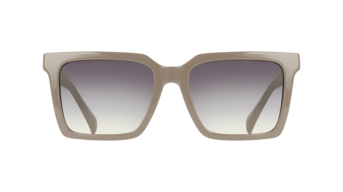 Occhiali da sole Liu Jo LJ826S (204) colore taupe forma rettangolare lenti gradient grey to nude