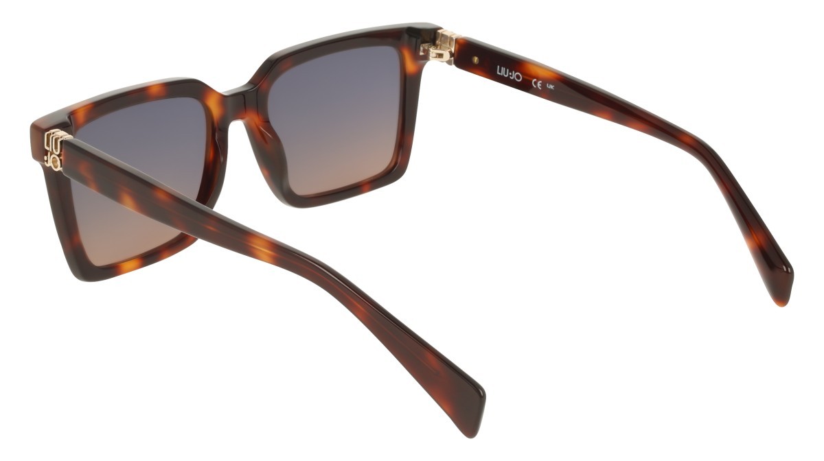 Occhiali da sole Liu Jo LJ826S (240) colore tortoise forma rettangolare lenti gradient blue/brown