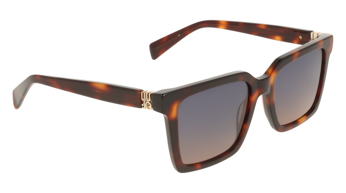 Occhiali da sole Liu Jo LJ826S (240) colore tortoise forma rettangolare lenti gradient blue/brown