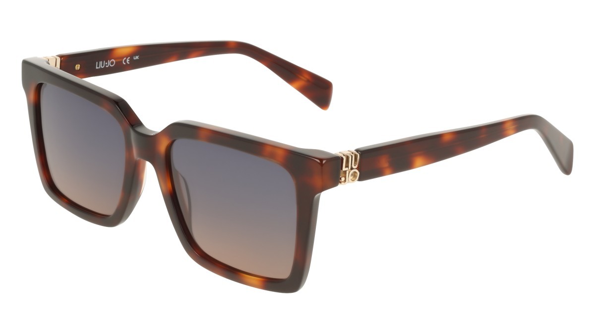 Occhiali da sole Liu Jo LJ826S (240) colore tortoise forma rettangolare lenti gradient blue/brown