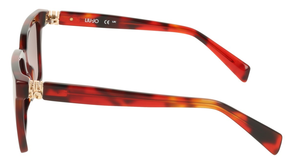 Occhiali da sole Liu Jo LJ826S (243) colore burnt tortoise forma rettangolare lenti gradient brown