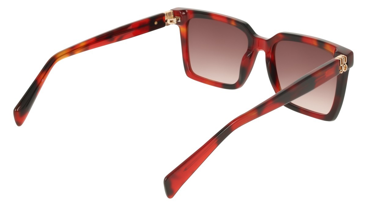 Occhiali da sole Liu Jo LJ826S (243) colore burnt tortoise forma rettangolare lenti gradient brown