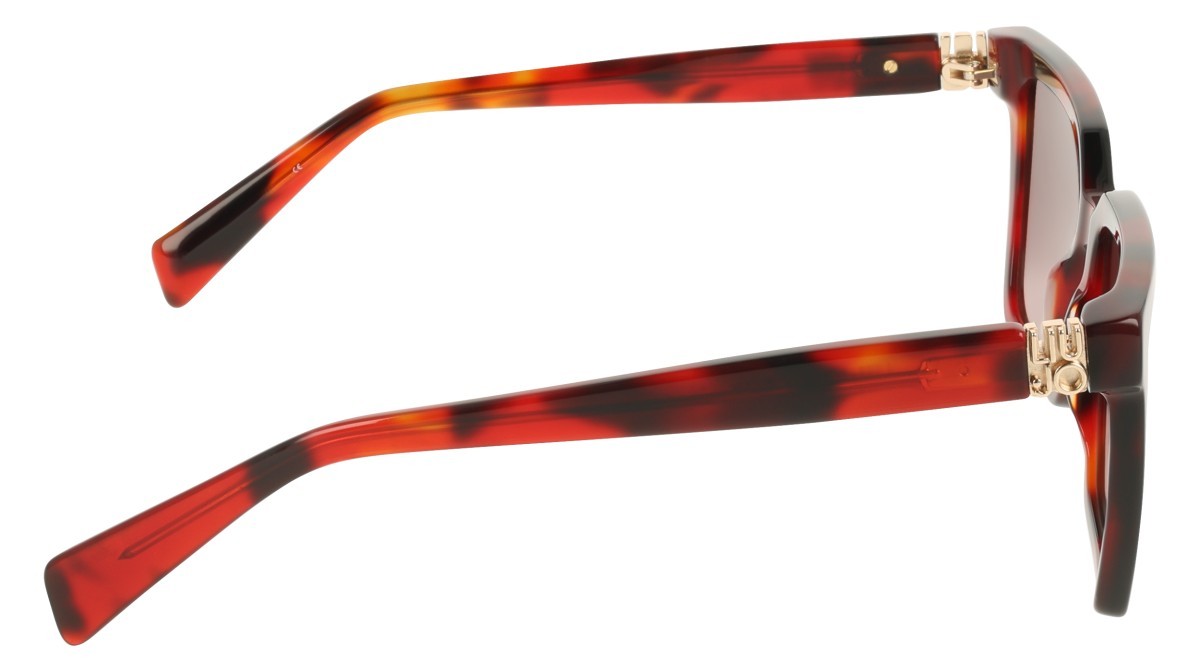 Occhiali da sole Liu Jo LJ826S (243) colore burnt tortoise forma rettangolare lenti gradient brown