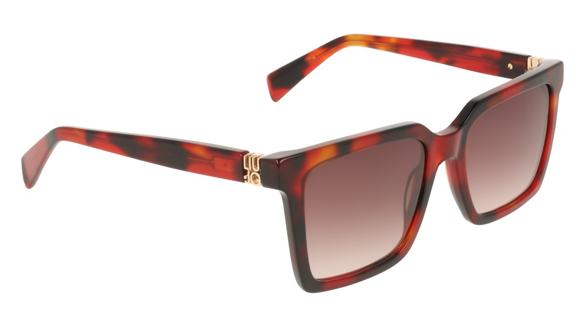 Occhiali da sole Liu Jo LJ826S (243) colore burnt tortoise forma rettangolare lenti gradient brown
