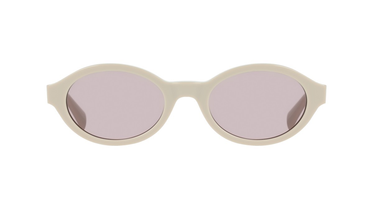 Occhiali da sole Liu Jo LJ827S (109) colore ivory forma ovale lenti solid grey