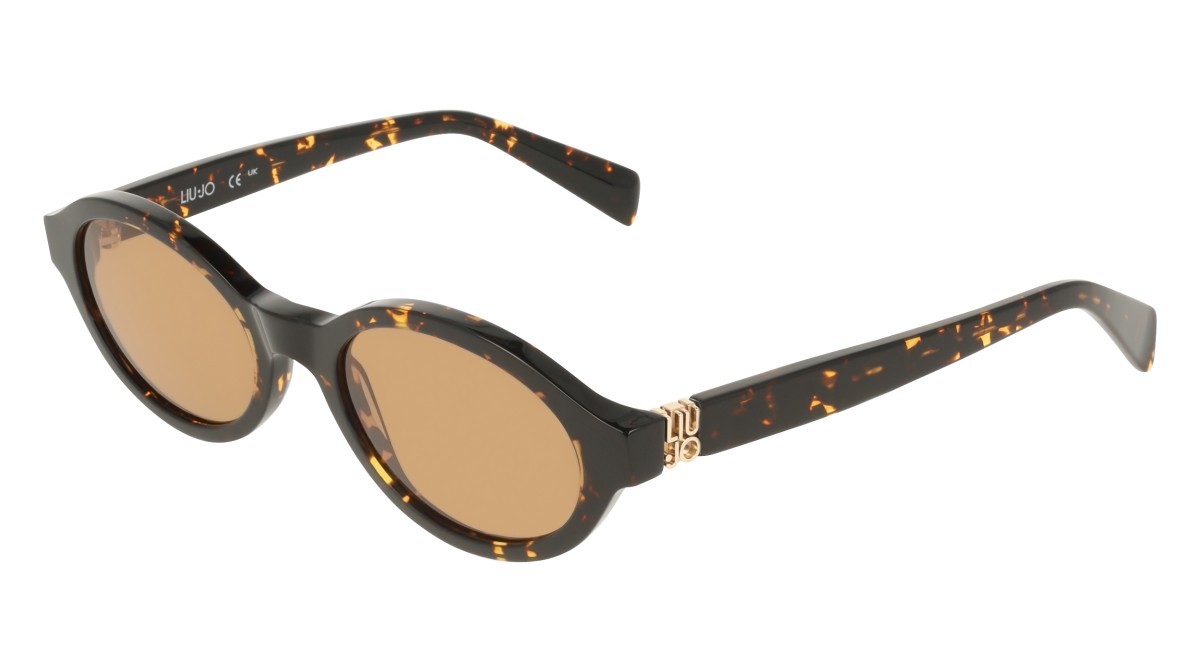 Sunglasses Liu Jo LJ827S (244) color tokyo tortoise shape oval lenses amber