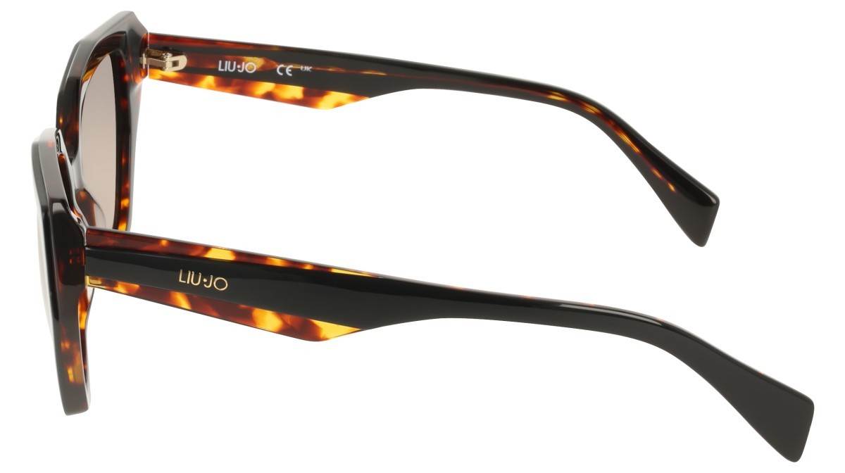 Occhiali da sole Liu Jo LJ828S (011) colore black\tortoise forma pantos lenti brown shaded