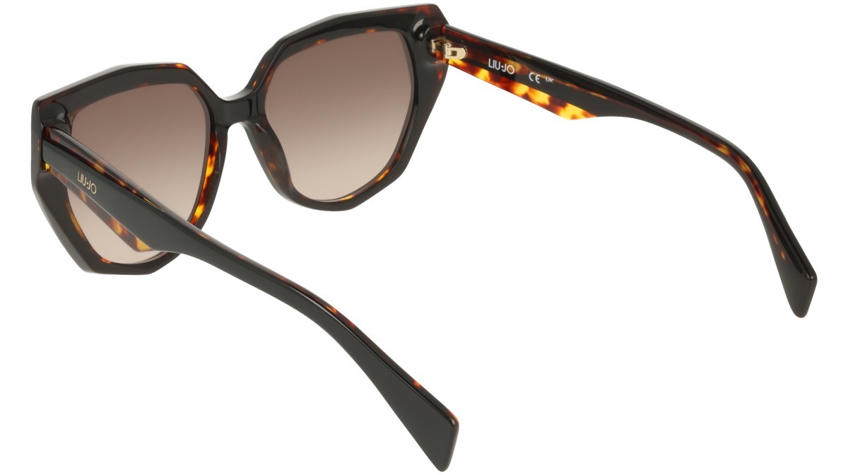 Occhiali da sole Liu Jo LJ828S (011) colore black\tortoise forma pantos lenti brown shaded