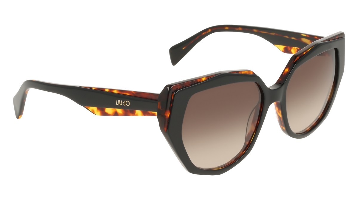 Occhiali da sole Liu Jo LJ828S (011) colore black\tortoise forma pantos lenti brown shaded