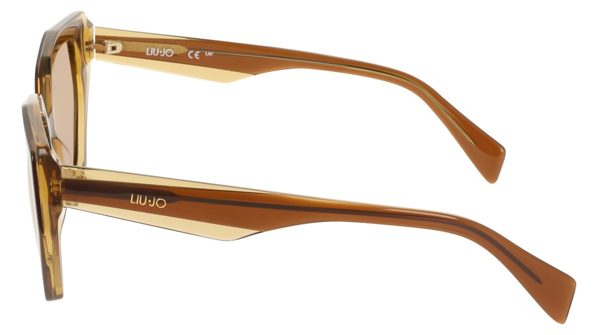 Occhiali da sole Liu Jo LJ828S (211) colore brown/honey forma pantos lenti amber