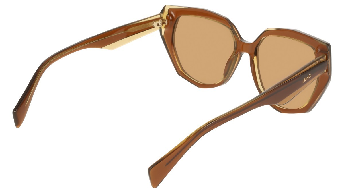 Occhiali da sole Liu Jo LJ828S (211) colore brown/honey forma pantos lenti amber