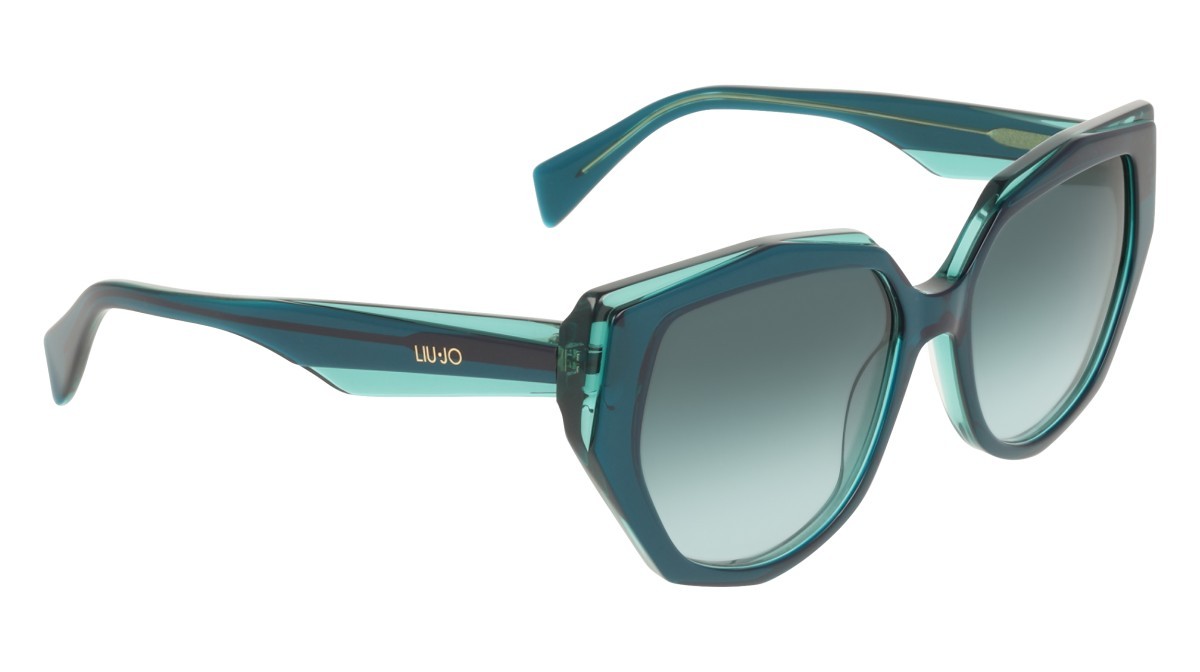 Occhiali da sole Liu Jo LJ828S (309) colore forest\green forma pantos lenti petrol shaded