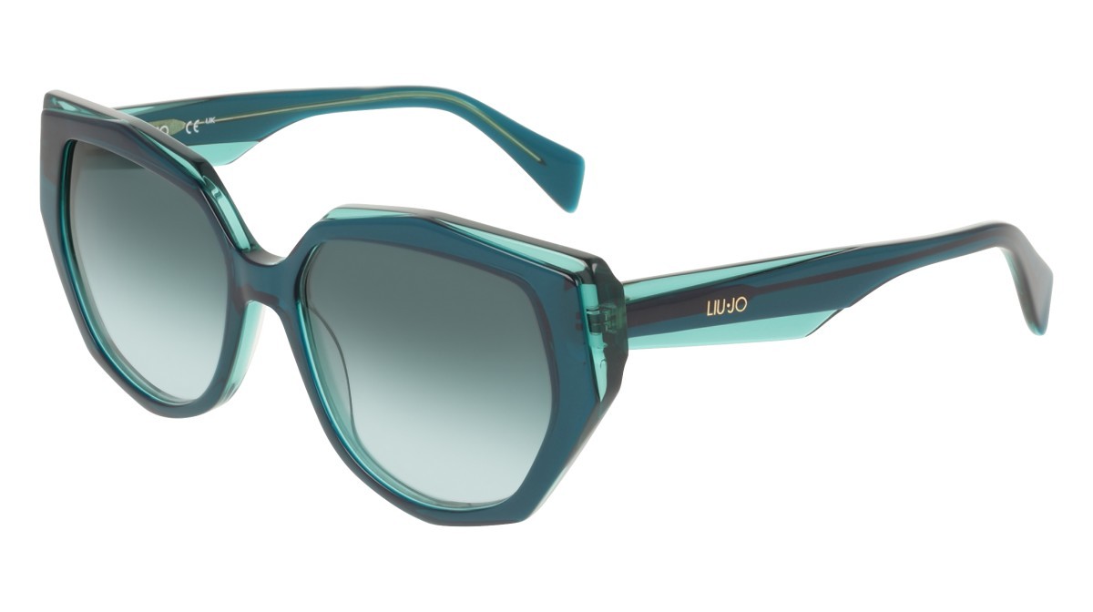 Occhiali da sole Liu Jo LJ828S (309) colore forest\green forma pantos lenti petrol shaded
