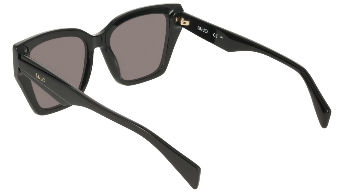 Occhiali da sole Liu Jo LJ829S (001) colore black forma rettangolare lenti solid grey