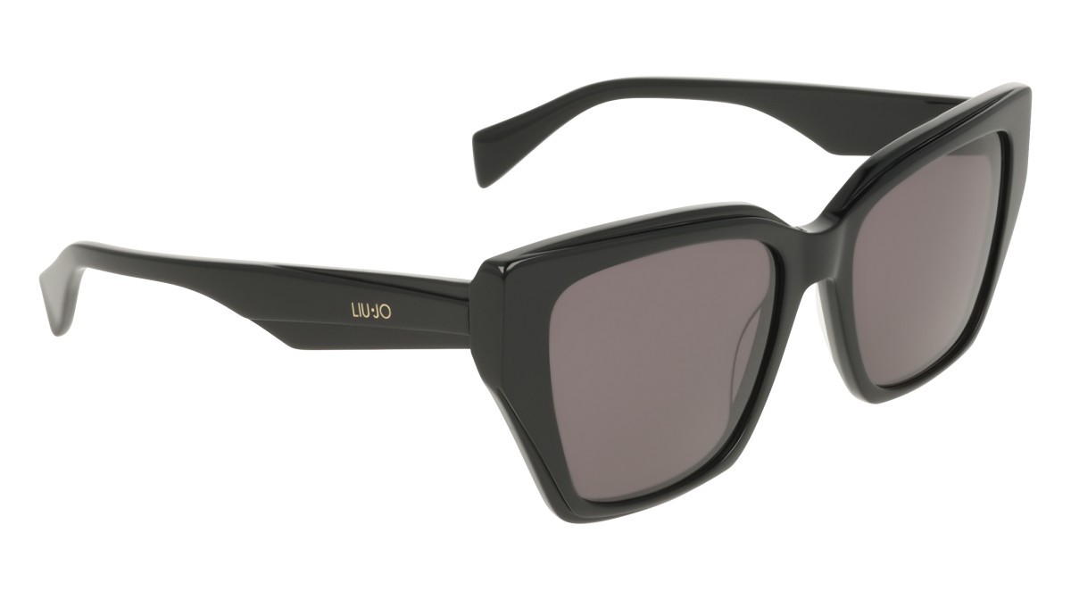 Occhiali da sole Liu Jo LJ829S (001) colore black forma rettangolare lenti solid grey
