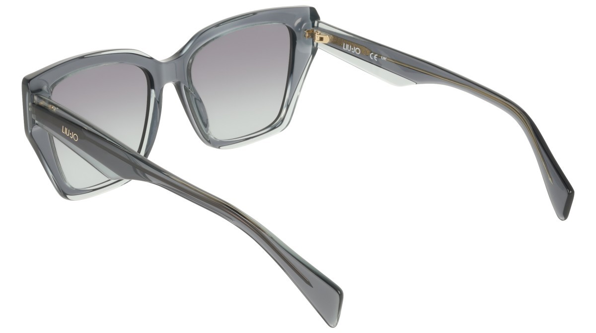 Occhiali da sole Liu Jo LJ829S (037) colore grey\aqua forma rettangolare lenti gradient green