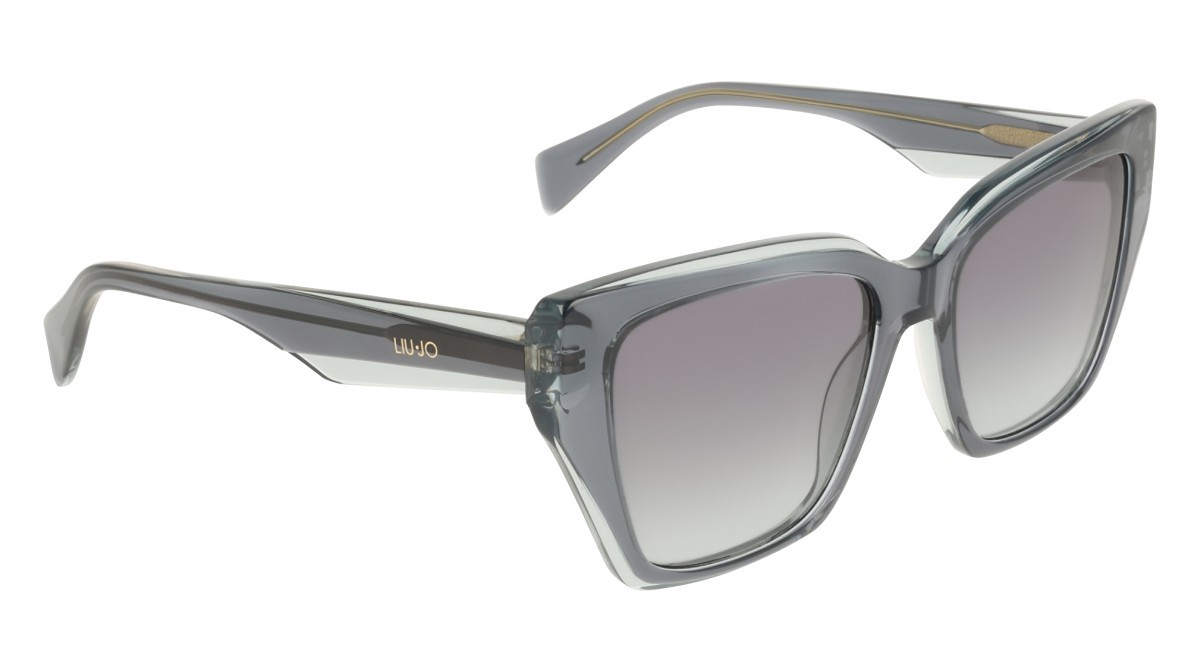 Occhiali da sole Liu Jo LJ829S (037) colore grey\aqua forma rettangolare lenti gradient green
