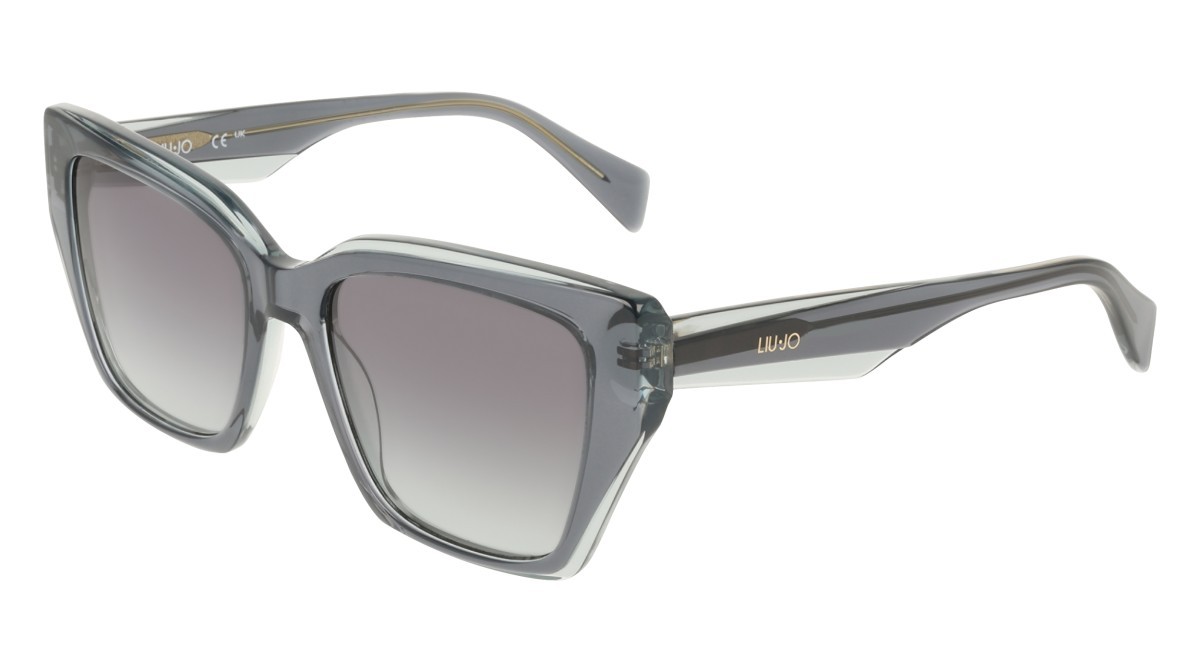 Occhiali da sole Liu Jo LJ829S (037) colore grey\aqua forma rettangolare lenti gradient green