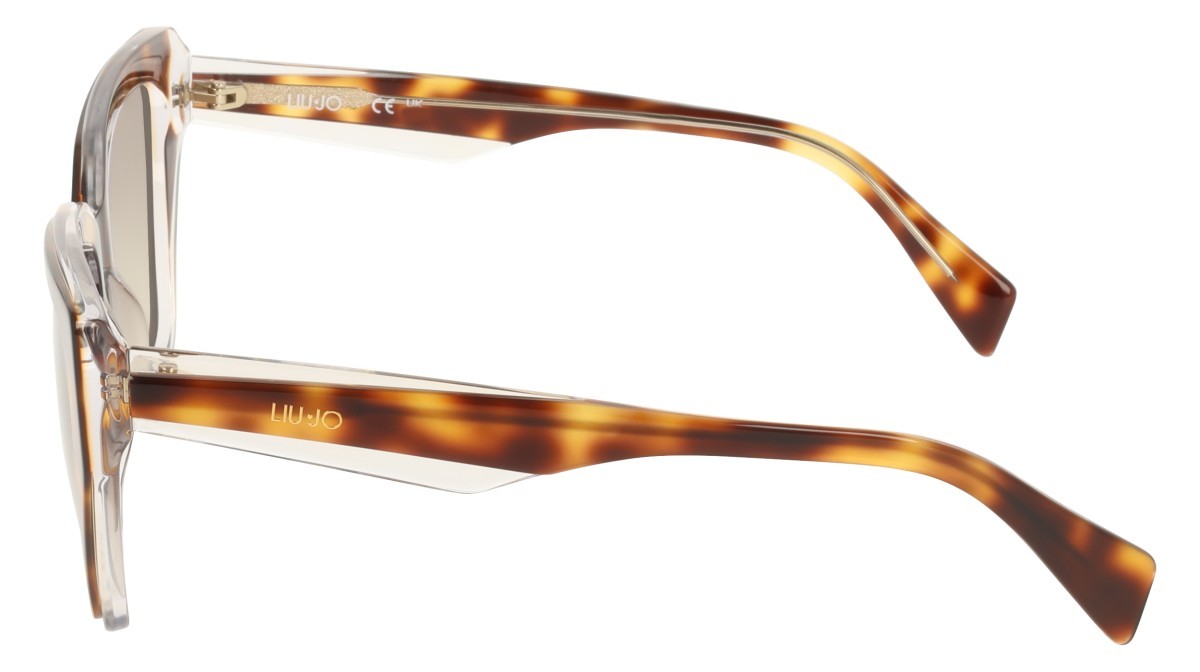 Occhiali da sole Liu Jo LJ829S (226) colore tortoise\crystal forma rettangolare lenti khaky gradient