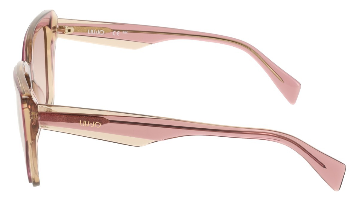 Occhiali da sole Liu Jo LJ829S (619) colore antique rose\rose forma rettangolare lenti purple shaded