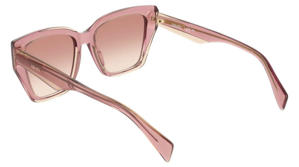 Occhiali da sole Liu Jo LJ829S (619) colore antique rose\rose forma rettangolare lenti purple shaded