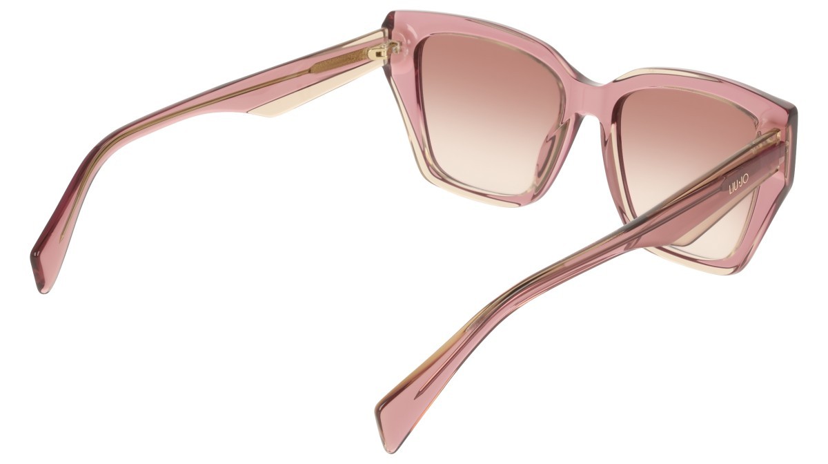 Occhiali da sole Liu Jo LJ829S (619) colore antique rose\rose forma rettangolare lenti purple shaded