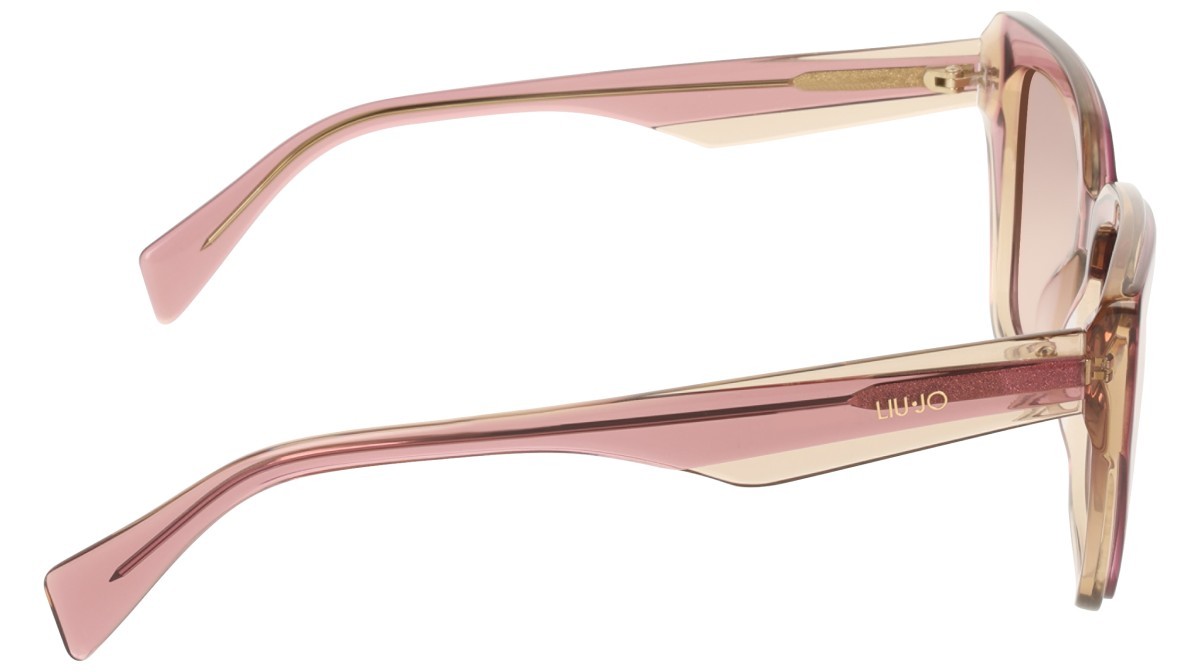Occhiali da sole Liu Jo LJ829S (619) colore antique rose\rose forma rettangolare lenti purple shaded