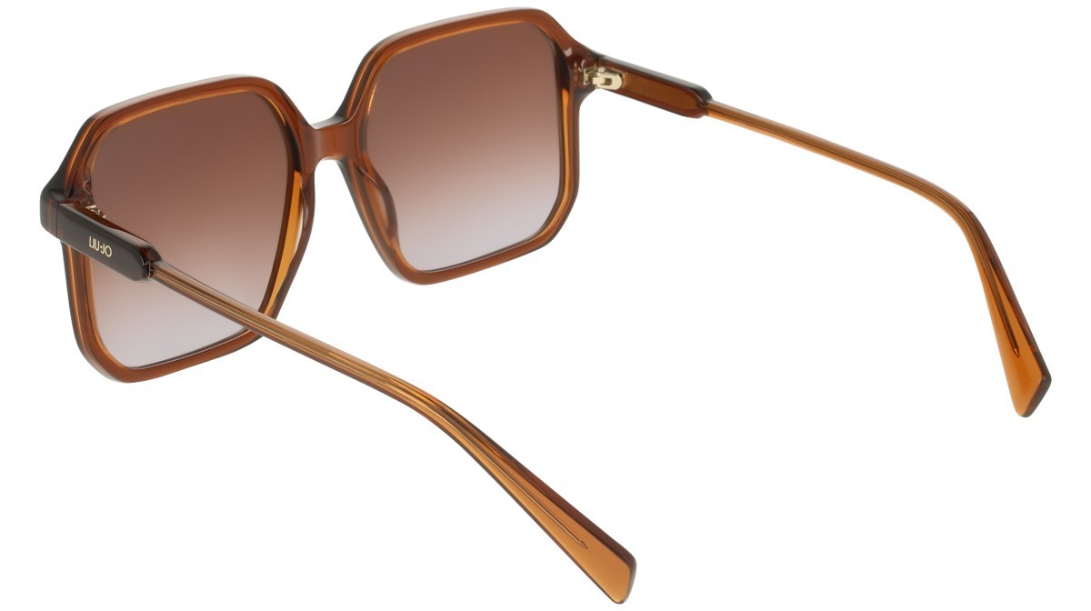 Occhiali da sole Liu Jo LJ830S (217) colore brown/caramel forma quadrato lenti gradient brown to azure