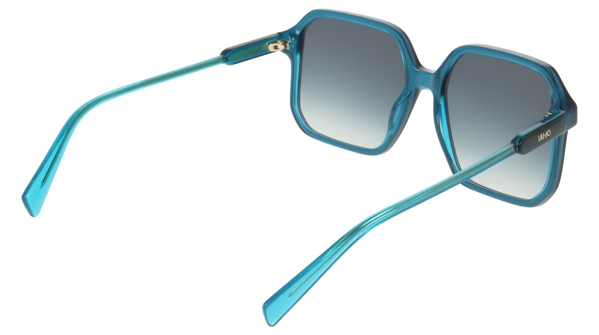 Occhiali da sole Liu Jo LJ830S (424) colore petrol/azure forma quadrato lenti gradient petrol