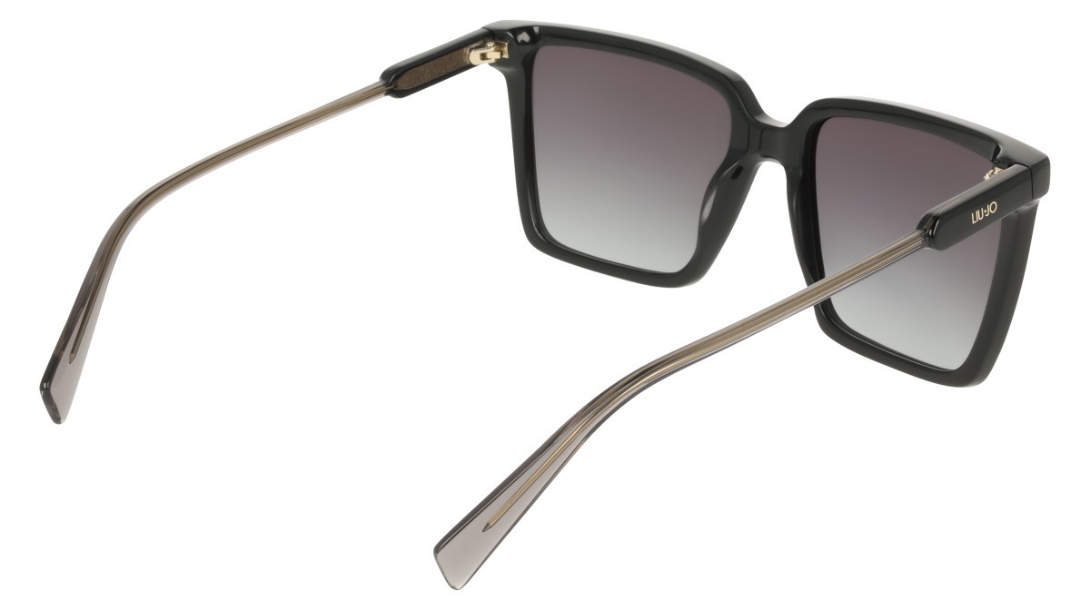 Occhiali da sole Liu Jo LJ831S (005) colore black/grey forma rettangolare lenti double gradient smoke