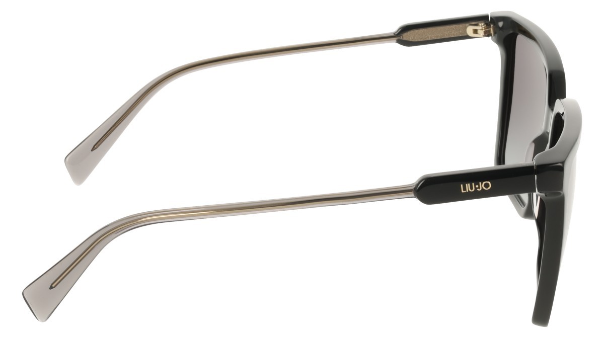 Occhiali da sole Liu Jo LJ831S (005) colore black/grey forma rettangolare lenti double gradient smoke