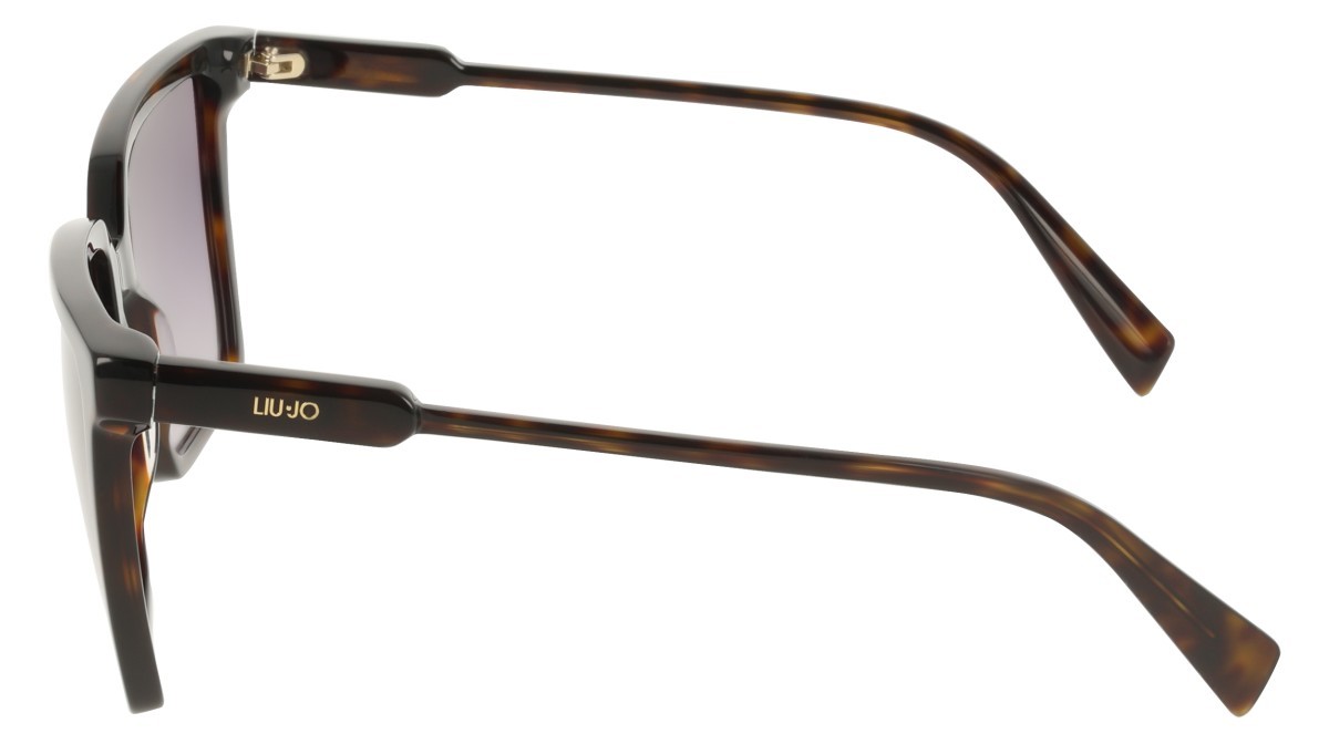 Occhiali da sole Liu Jo LJ831S (242) colore dark tortoise forma rettangolare lenti gradient khaki