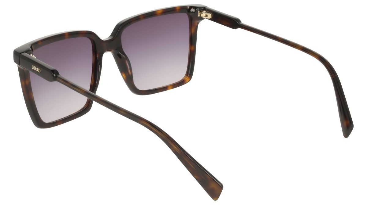 Occhiali da sole Liu Jo LJ831S (242) colore dark tortoise forma rettangolare lenti gradient khaki