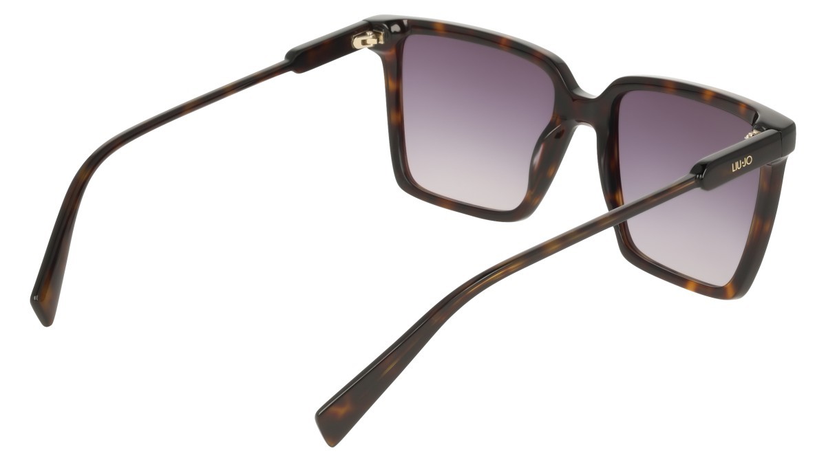 Occhiali da sole Liu Jo LJ831S (242) colore dark tortoise forma rettangolare lenti gradient khaki