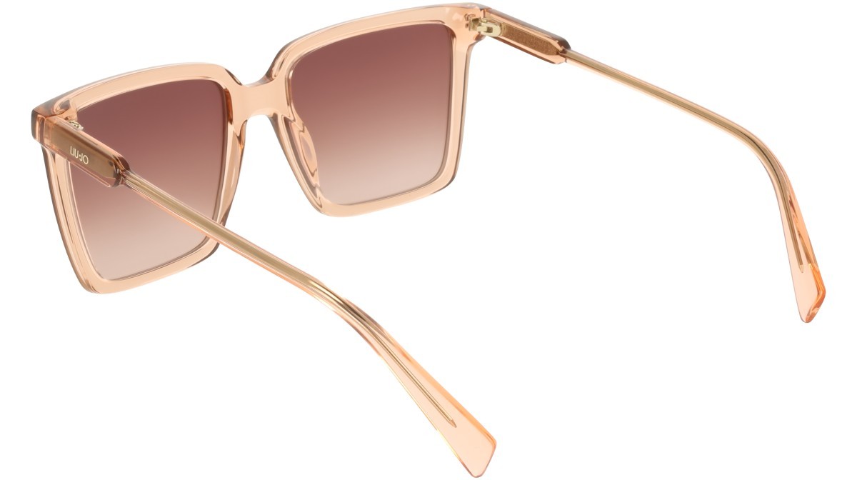 Occhiali da sole Liu Jo LJ831S (619) colore antique rose\rose forma rettangolare lenti gradient brown