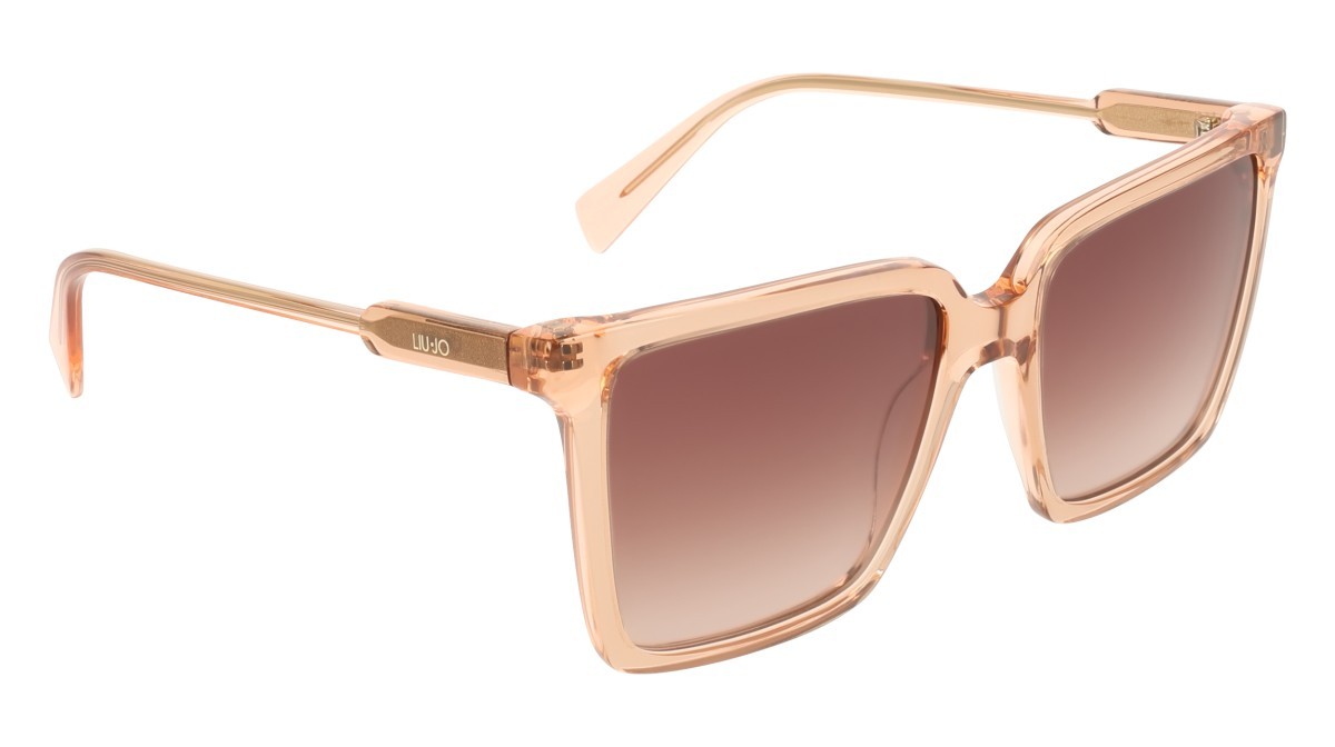Occhiali da sole Liu Jo LJ831S (619) colore antique rose\rose forma rettangolare lenti gradient brown