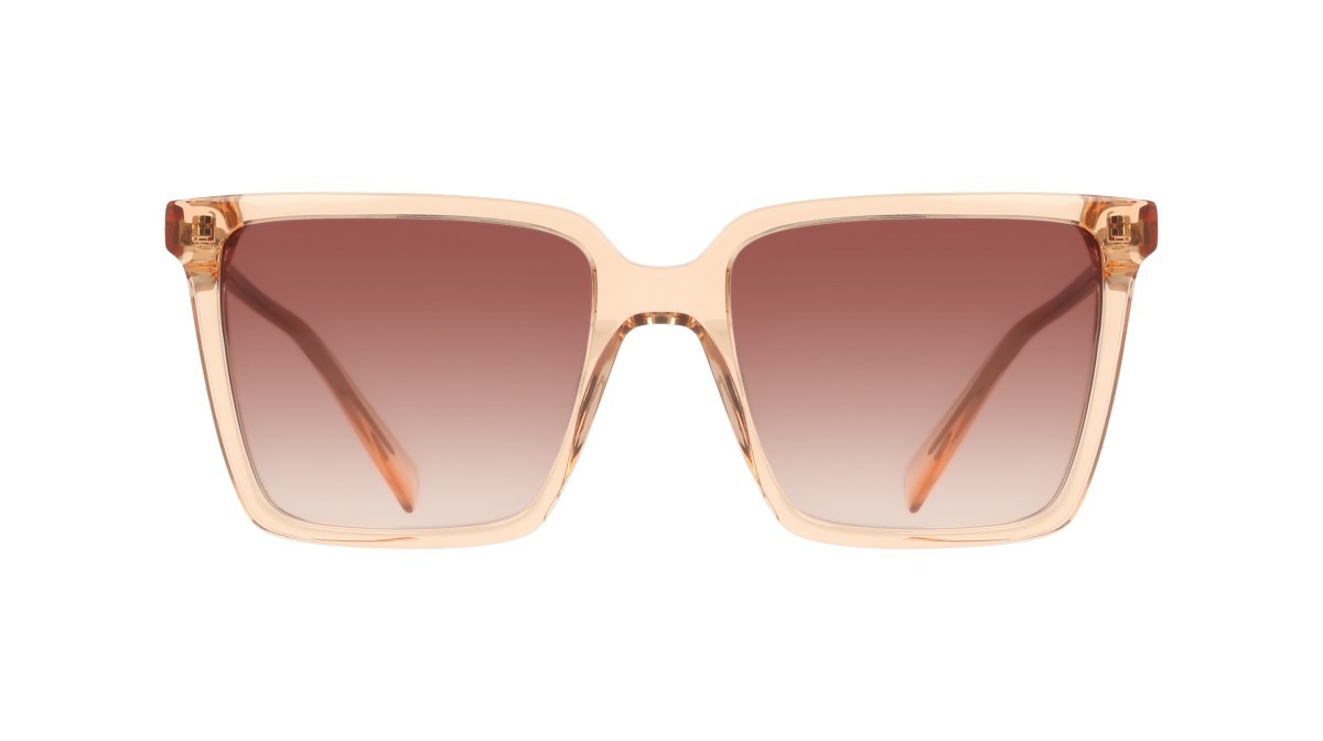 Occhiali da sole Liu Jo LJ831S (619) colore antique rose\rose forma rettangolare lenti gradient brown