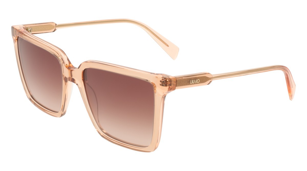 Occhiali da sole Liu Jo LJ831S (619) colore antique rose\rose forma rettangolare lenti gradient brown