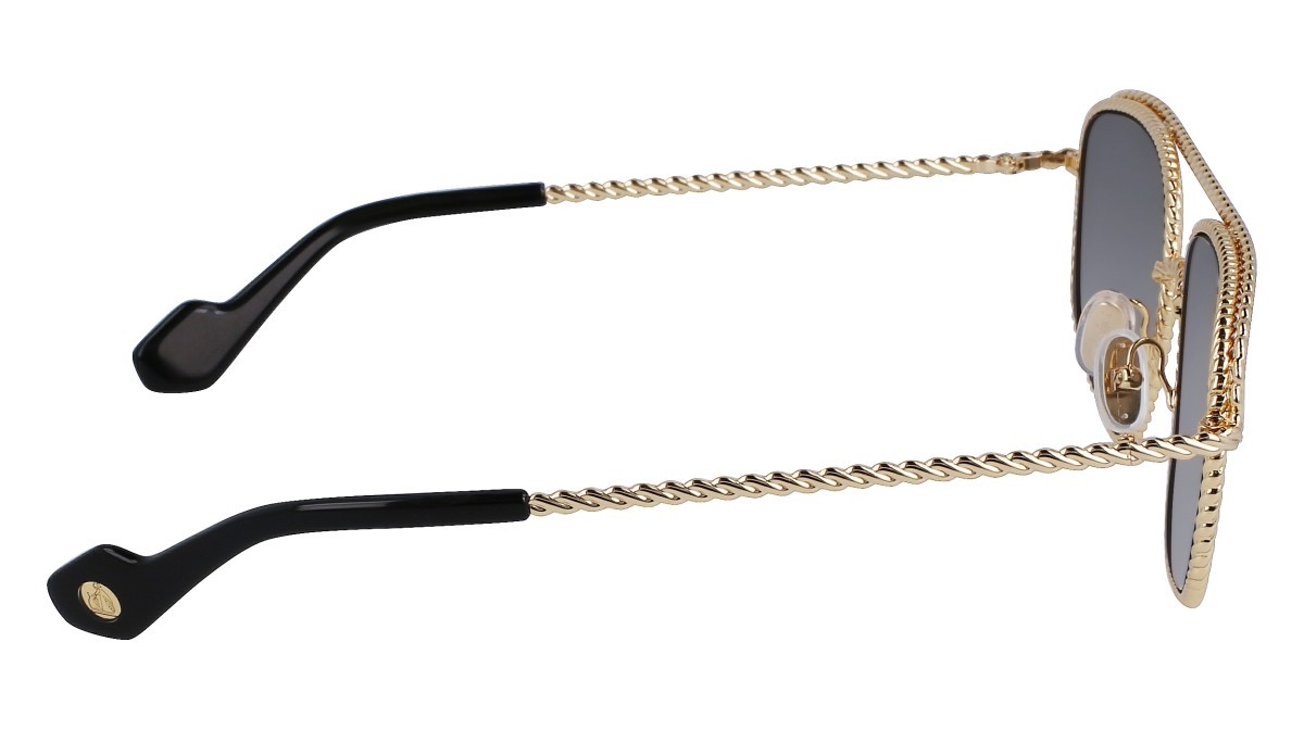 Sonnenbrillen Lanvin LNV128S (710) farbe gold/grey form navigator gläser solid grey